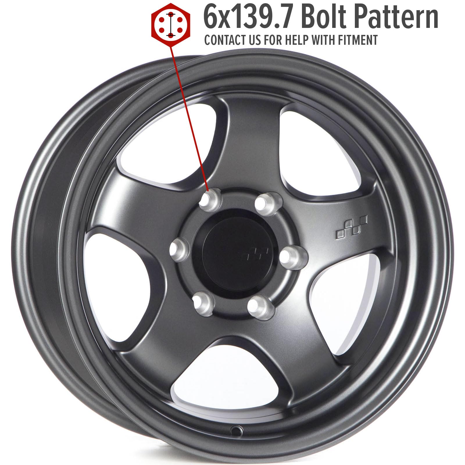 Amazon.com: Circuit Offroad Hayford 17 Inch Wheels Flat Gun Metal