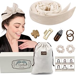 Siwtok Heatless Hair Curler,Heatless Curling Rod Headband,No Heat Curling Headband,Hair Curlers to Sleep In,Heatless Curls Headband,Hair rollers for Long Hair and Medium Hair (Purple)