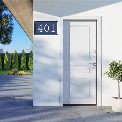 Miniatura 55 de Placa de dirección acrílica personalizada, letrero de dirección horizontal, utilizado para casa, puerta, calle o buzón Hengkuan-2