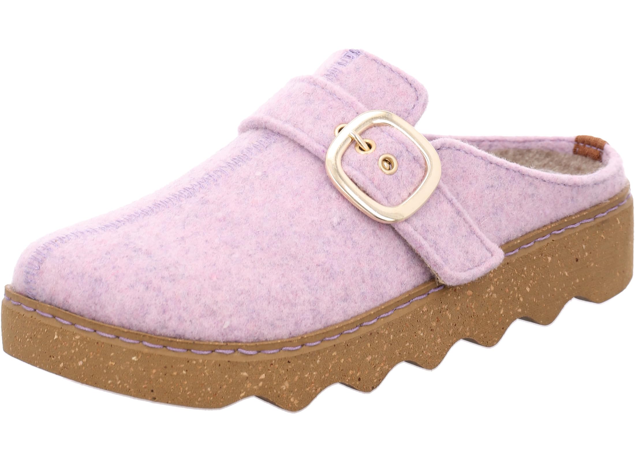 Rohde Pantoffel Softfilz Hausschuh + Foggia-D 6117 – Violet, 42 EU