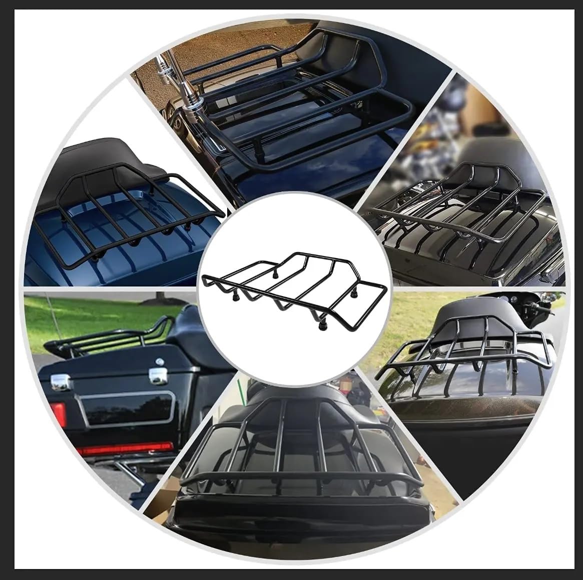 motocicletta‌ Portapacchi Portapacchi Per Moto Tour Pack Pak Per Touring Road King Street Glide FLHR FLHX FLHT FLHTCU