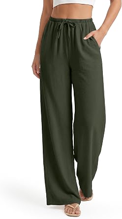 SEVEGO Tall Women 32"/34"/36" Inseam Wide Leg Flowy Palazzo Summer Pants
