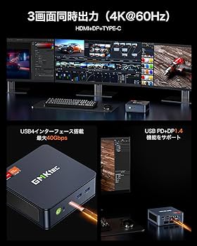 Amazon.co.jp: GMKtec Nucbox K6 ミニPC AMD Ryzen 7 7840HS