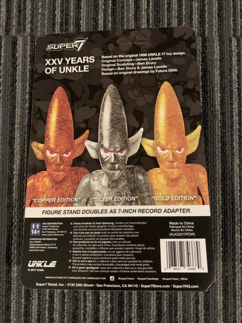 SUPER7 UNKLE FUTURA フィギュア3個セット
