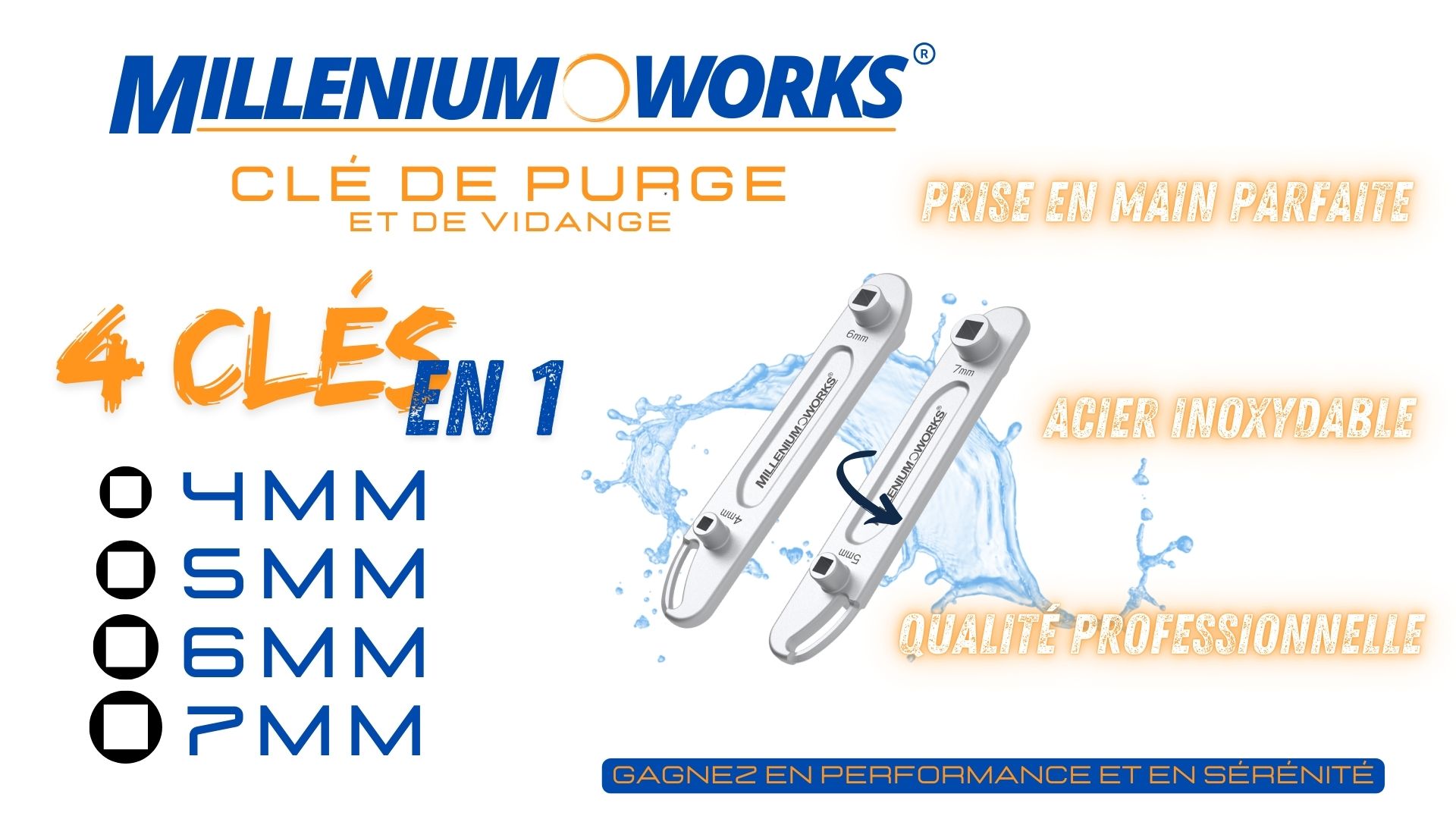 Clé Purge Radiateur, 3 X Cle Purge à Carre Argent, Clé De Purge Universelle, Clé Radiateur