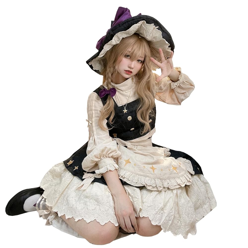Amazon.co.jp: [milky time] 霧雨 魔理沙 コスプレ ワンピース