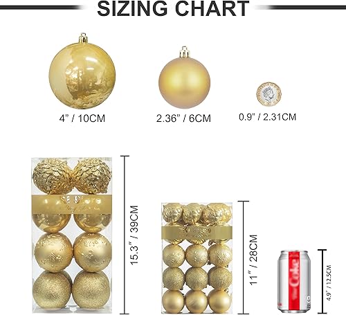 Miniatura 6 de KI Store Esferas de Navidad irrompibles, decoración para árbol de Navidad, bodas, fiestas, decoración del hogar