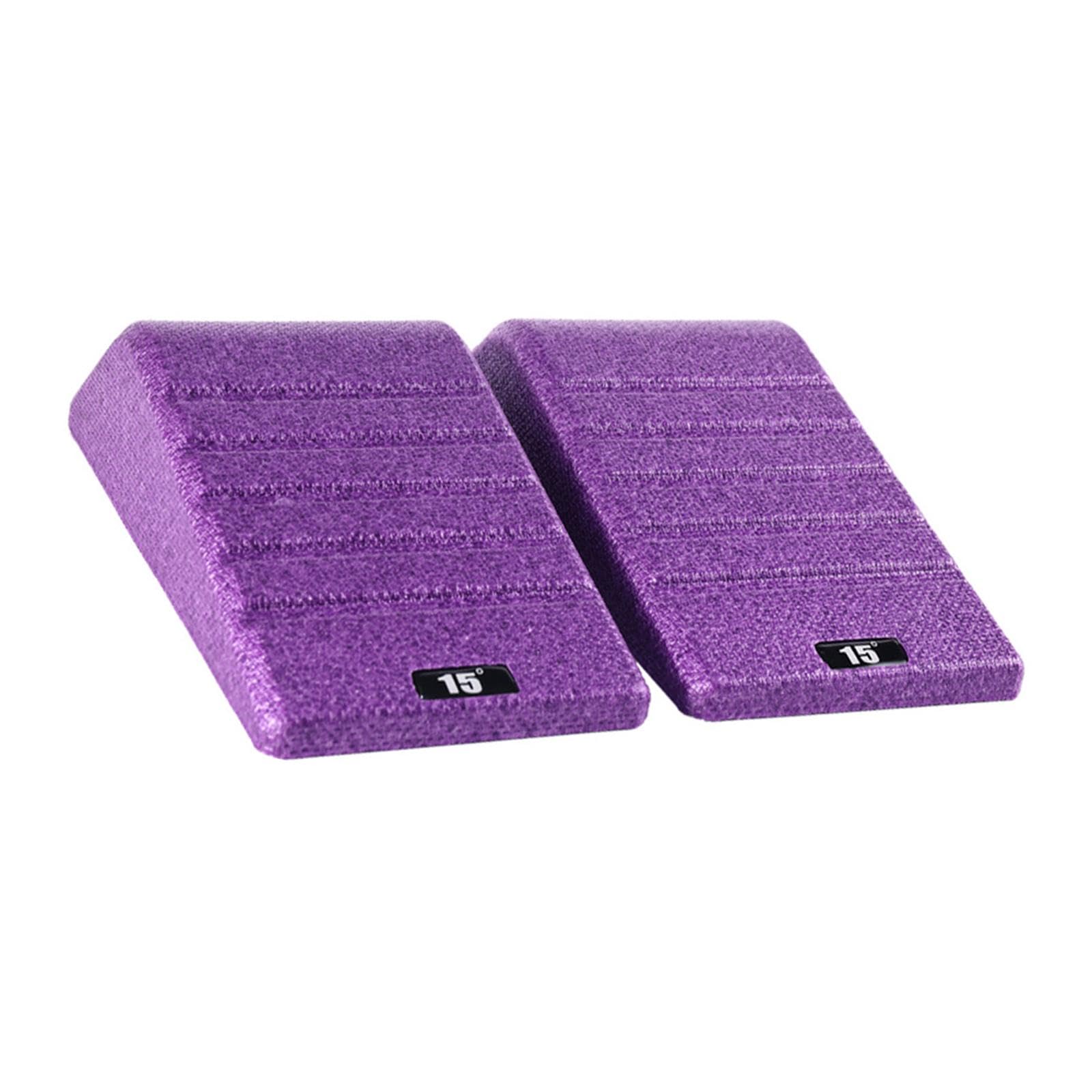Pegciuho 2 Pieces Squat Wedge Block, Heel Raise, Incline Board, Multifunctional And Balance Board, Block, Purple