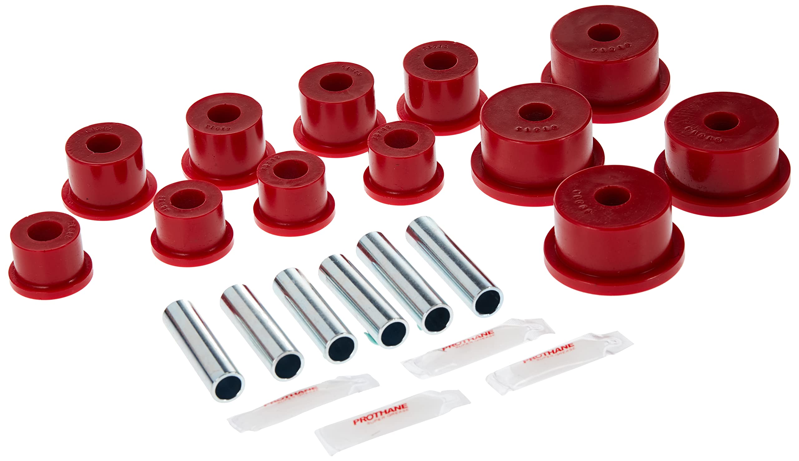 Rugged Ridge 18365.02 Red Rear Leaf Spring Bushing Kit