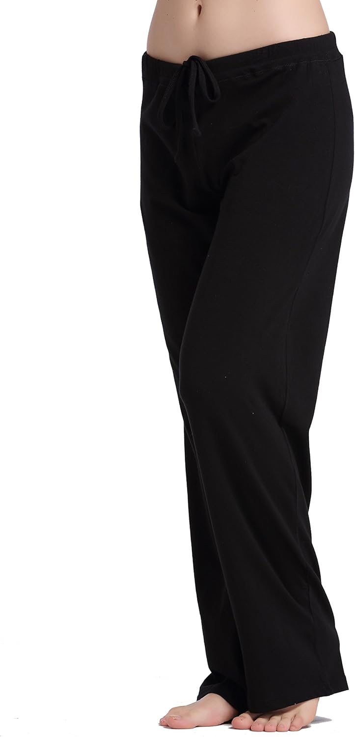 CYZ Womens Casual Stretch Cotton Pajama Pants Simple Lounge Pants - Image 2