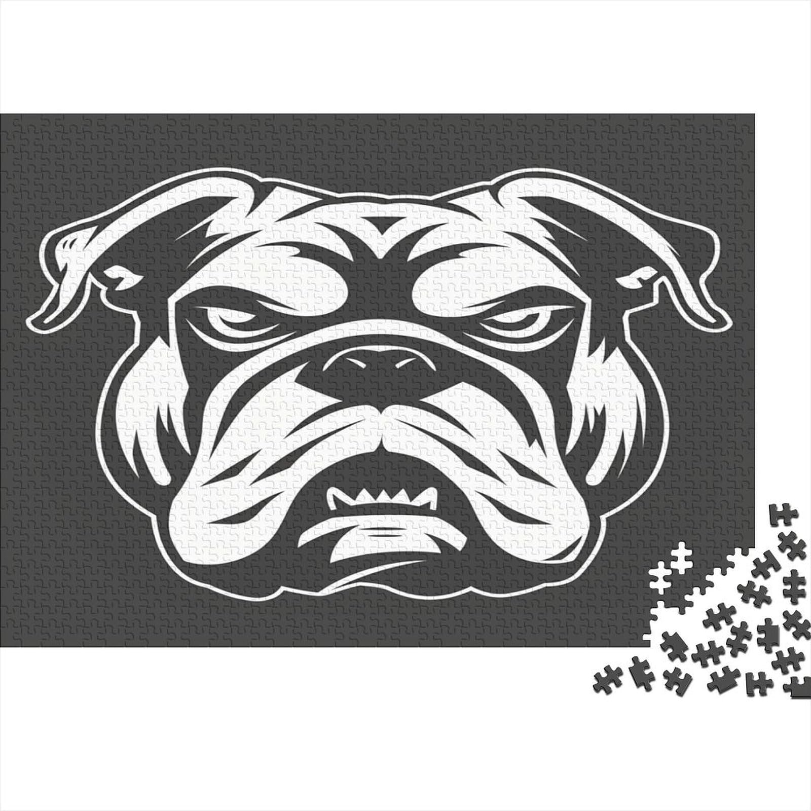 Bulldog Puzzles 1000 elementów, puzzle dla dorosłych, puzzle - wysokiej jakości nadruk 1000 sztuk (75 x 50 cm)