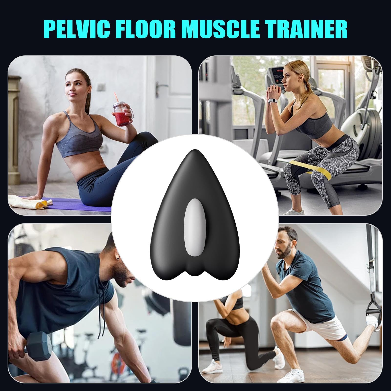 Appareil d'exercice du plancher pelvien pour homme, entraîneur électrique télécommandé, appareil de musculation intelligent du plancher pelvien, pour femmes et hommes, renforcement
