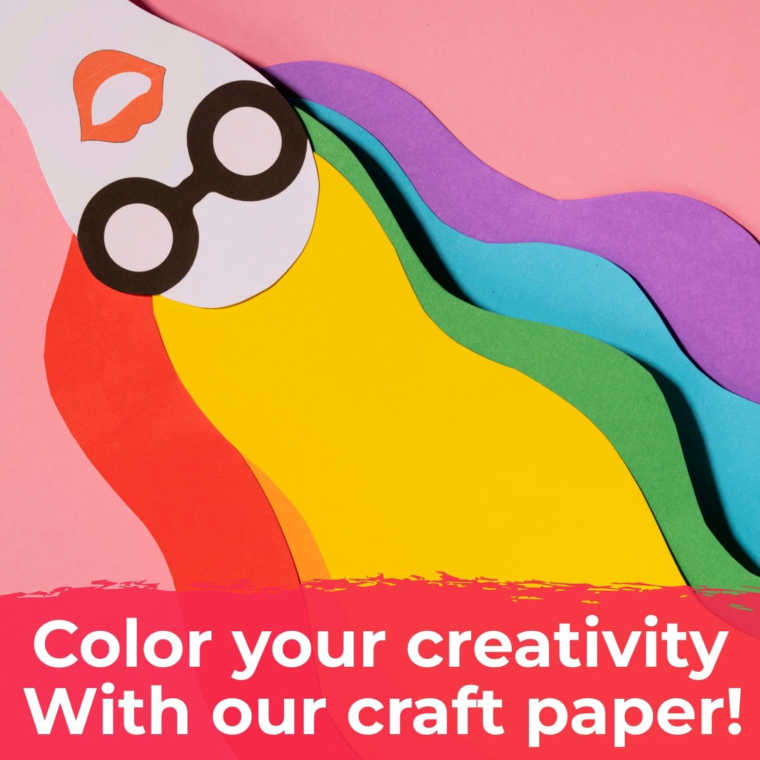 9" x 1200" USA-Made White Kraft Paper Roll, 45 Lbs/66 GSM Thickness, American Quality Colored Roll Paper for School, Bulletin Board, Crafts - Odorless, Non-Toxic, Safe for Kids