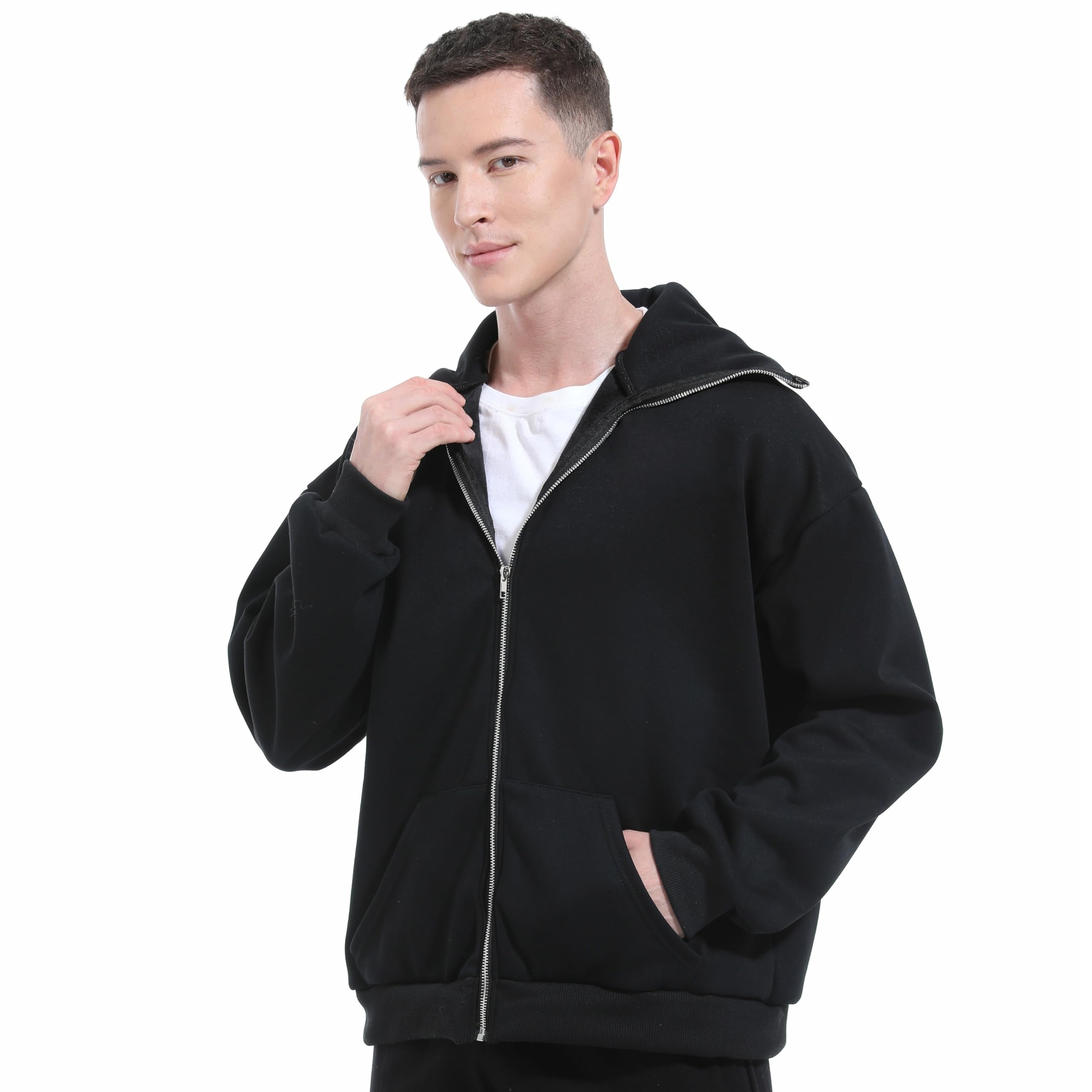 Kominiarka bluza z kapturem, męska bluza z kapturem, zimowe bluzy z kapturem dla mężczyzn z podszewką polarową męska bluza polarowa z maską na twarz