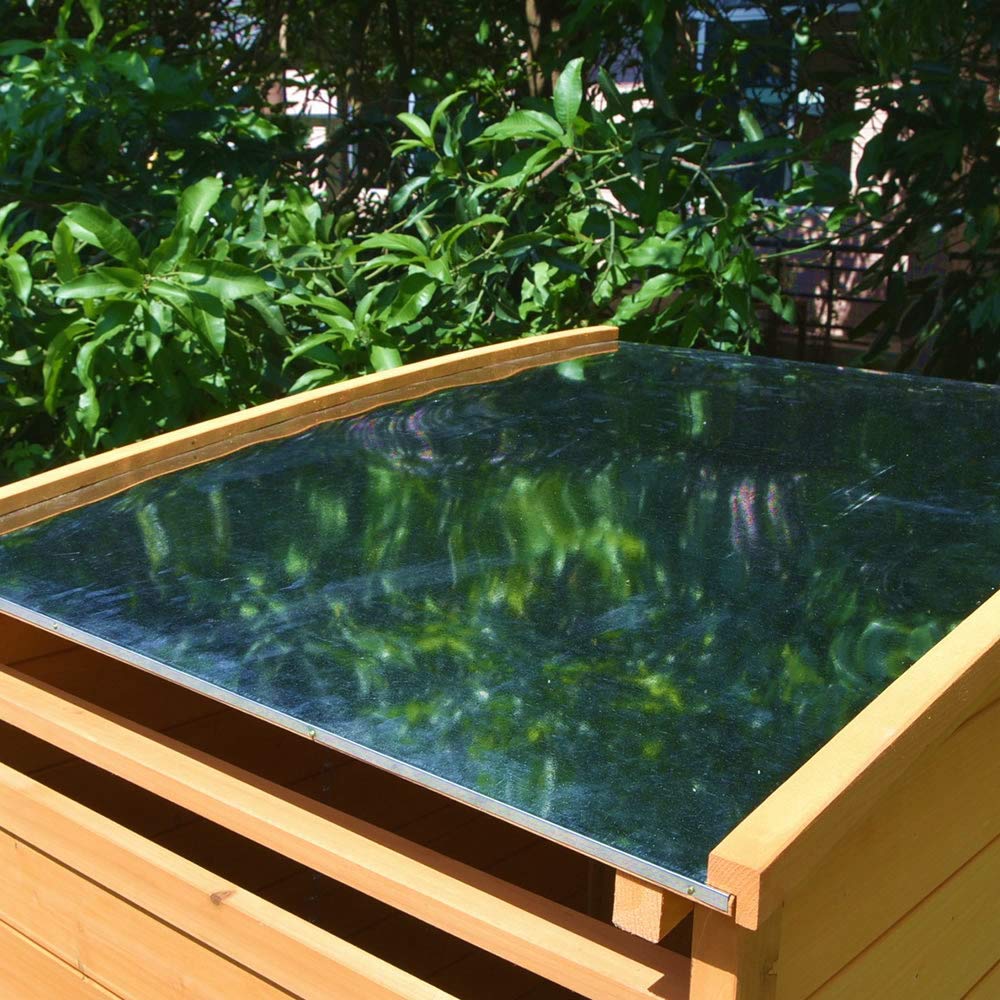Melko Cache-poubelle simple 120 l en bois 73 x 85 x 127 cm avec paroi arrière