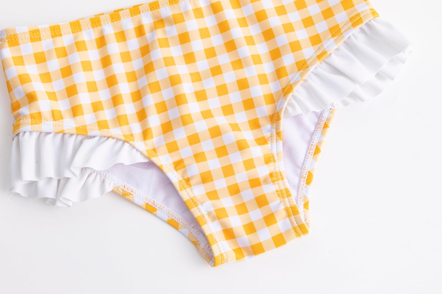 LIZENS Girls Plaid Swimwear Two Piece Trim Swimsuit 2-12 Toddler Beach Bathing Suit for Kids - Image 7