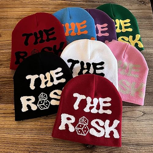 Miniatura 6 de Sombrero de punto con impresión de letras Y2K invierno cálido sombrero de lana moda hip hop tendencia Beanie Pullover Hat Casual Sports para hombres