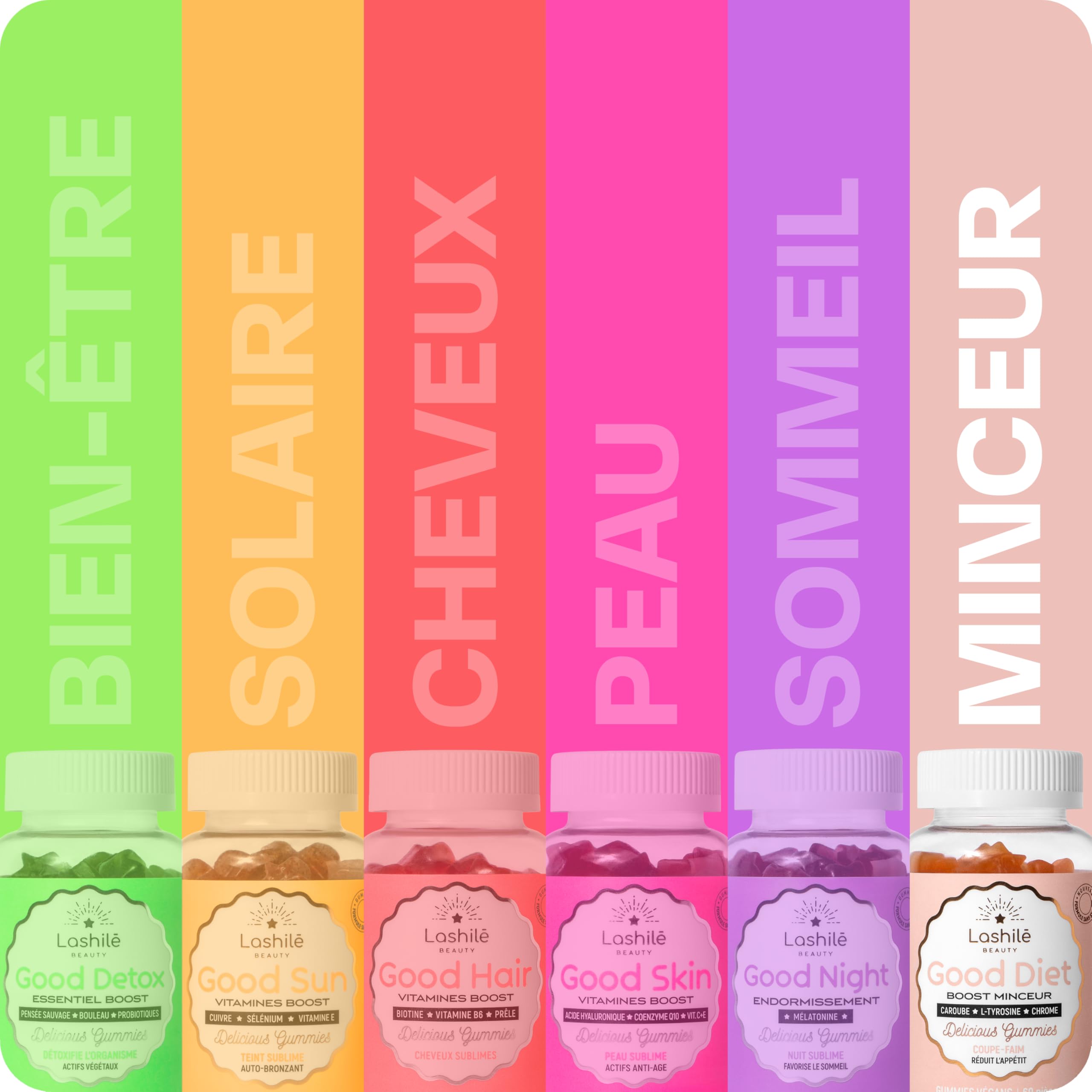 Lashilé Beauty Pack Shots Ventre Plat & Good Diet Minceur Digestion
