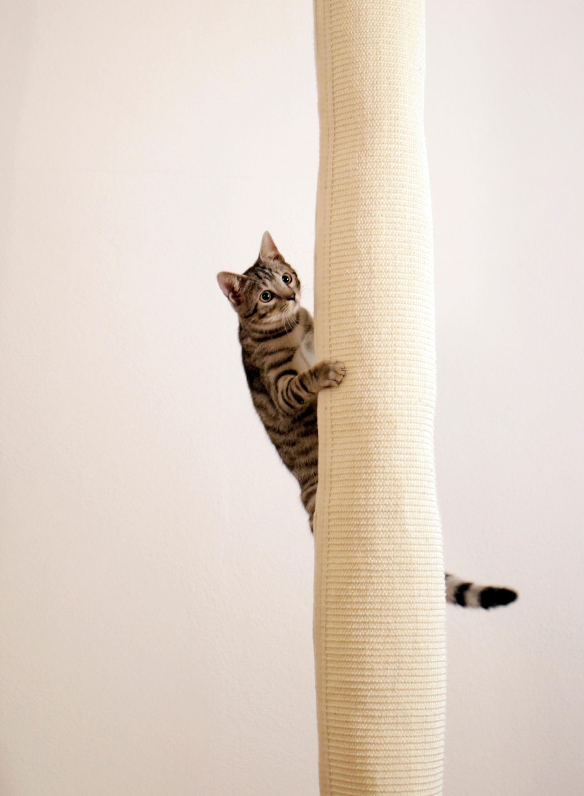 Kerbl Rascador para Gatos, 16 x 16 x 240 cm, Beige, 1 Unidad