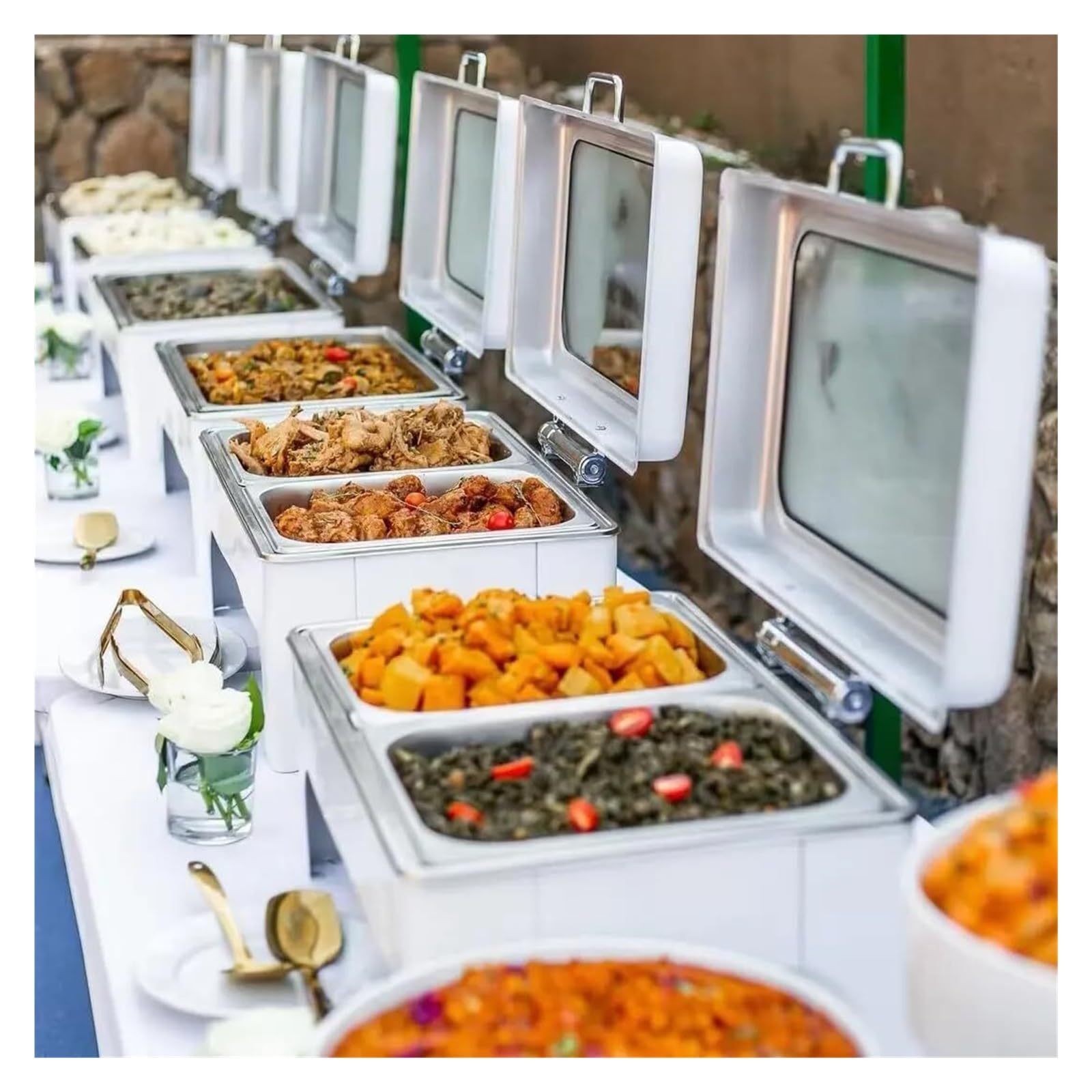 Juego de Buffet de Plato de frotamiento