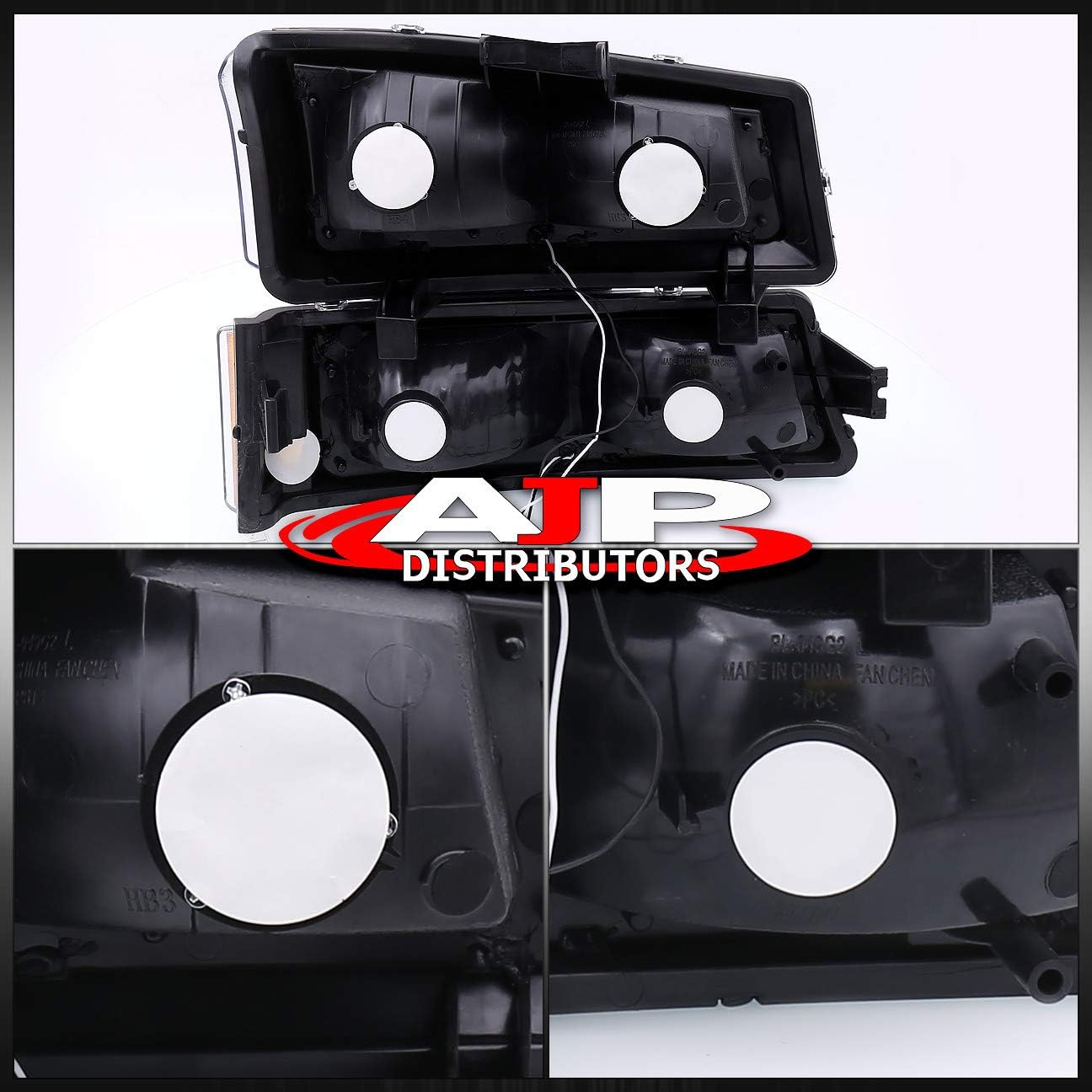 AJP Distributors Headlights Head Lights Lamps Assembly Pair For Silverado 1500 2500 3500 2003 2004 2005 2006 2007 03 04 05 06 07