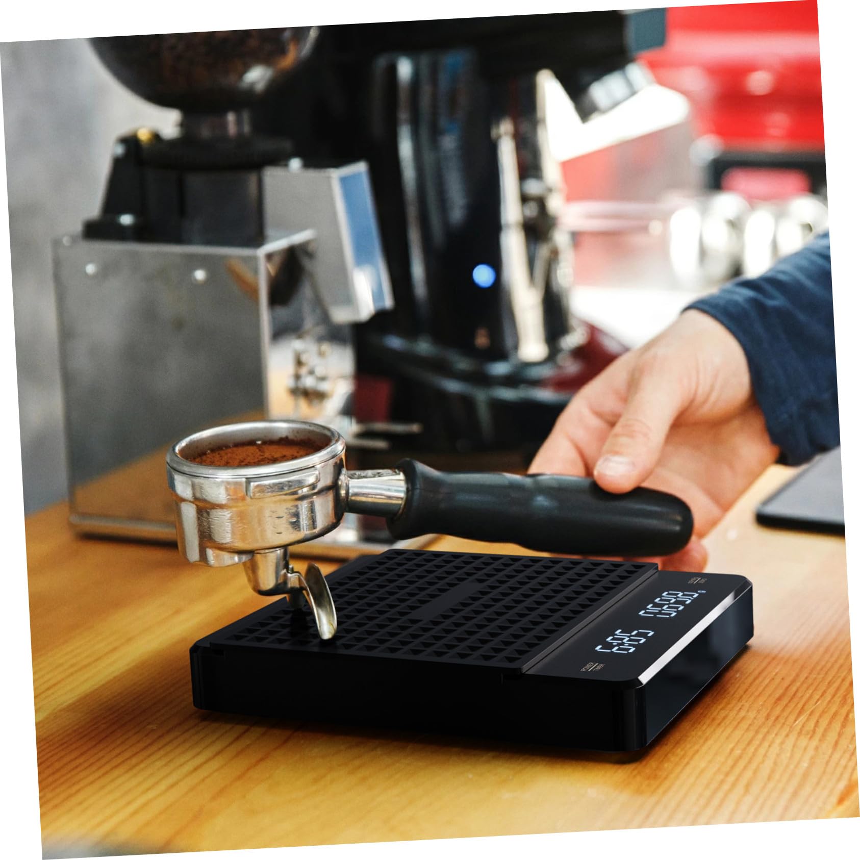 IMIKEYA Báscula Electrónica de Cocina Material Abs Alta Precisión 5kg/0,1g con Temporizador Adecuado para Preparar Café y Uso en Cocina