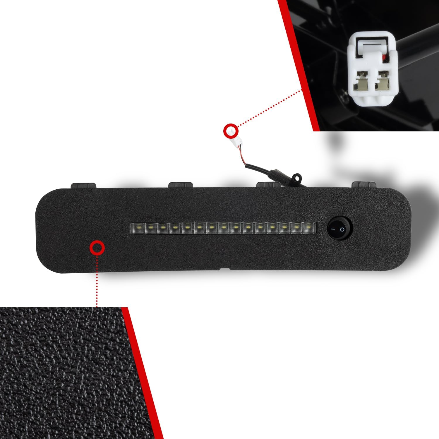 LED Cargo Light Assembly for 2026 Honda Passport RTL TrailSport Elite, Compatible with 08V30-3BM-100 PREO-PSS-030, Trunk Lamp with 30-Min Auto Shut-off & Manual Switch