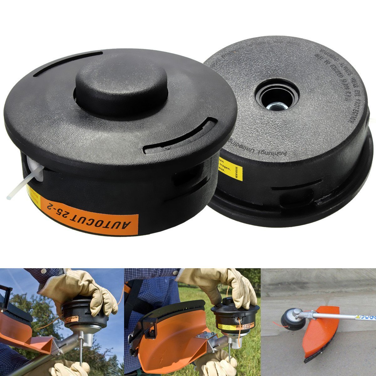 Tradico® AUTOCUT 25-2 Nylon Line Coil Lawn Mower Head for STIHL Grass Trimmer FS120 250-image-17