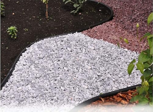 Miniatura 6 de Vodaland - Borde de 4 pulgadas para paisajismo y macizos de flores, sistema de bordes de jardín (negro)