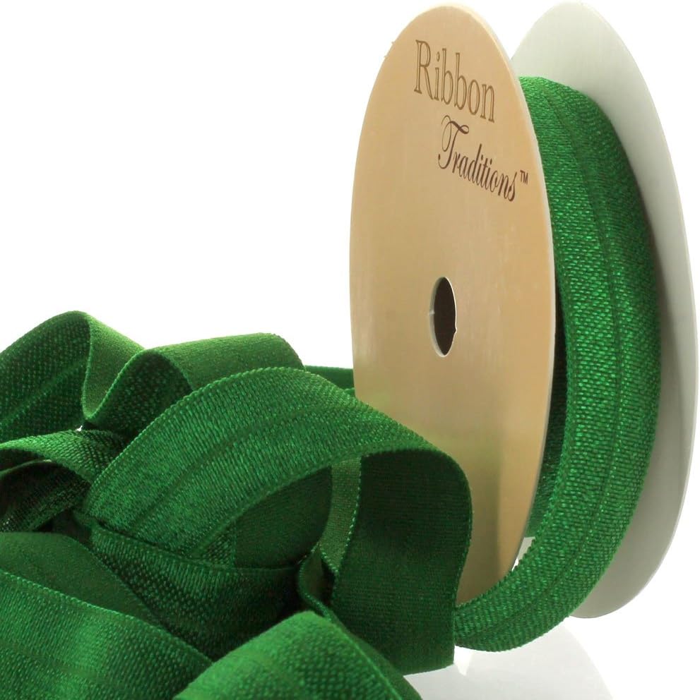 5/8" Fold Over Elastic Emerald 3 Yard