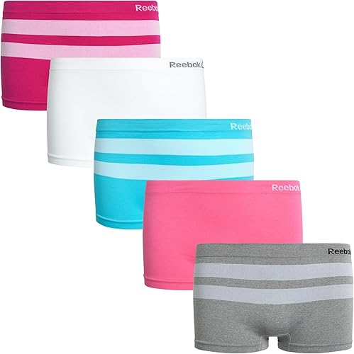 Reebok Ropa interior para niña - Bragas sin costuras (5 unidades)
