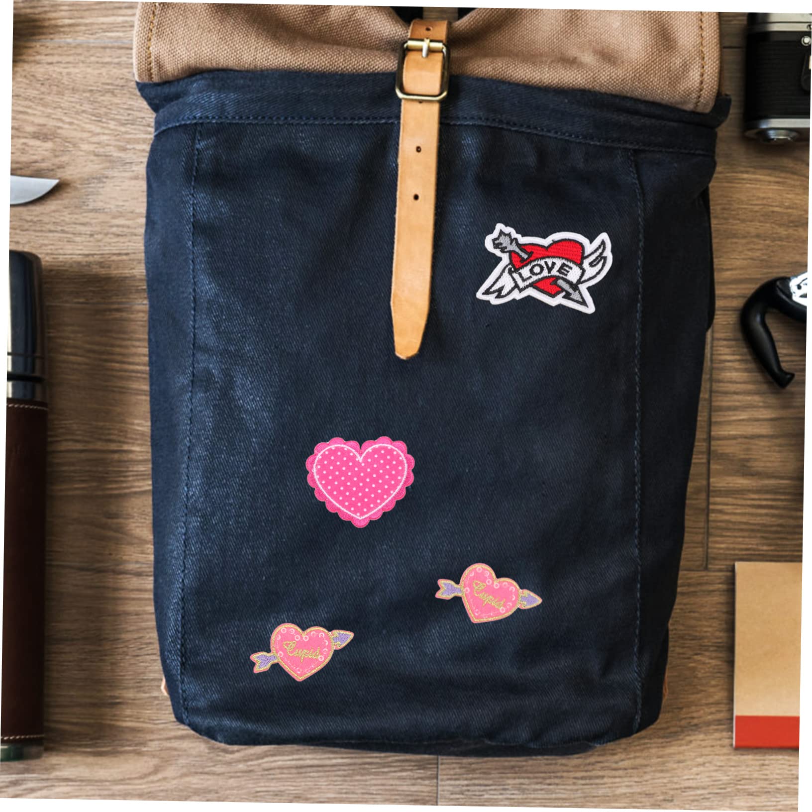 EXCEART 100piezas Parches De Termoadhesivos Para Ropa Parches Bordados De Para Ropa y Accesorios Para Jeans y Mochilas