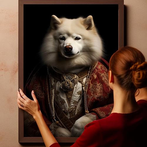 Miniatura 400 de Thuan Chow Chow Retrato de mascota con disfraz real de perro en un disfraz retrato de perro con vestimenta Retrato medieval de mascota retrato