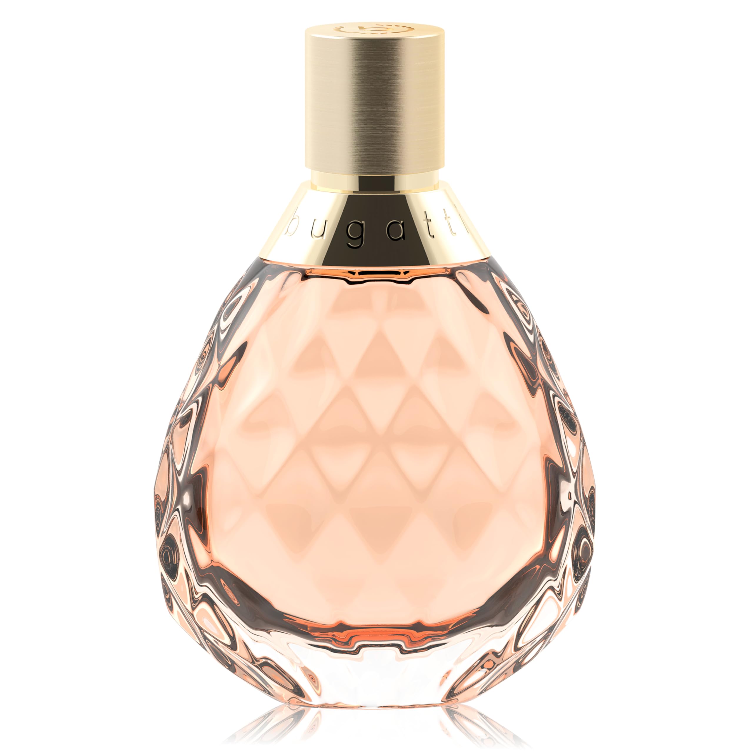 bugatti Felicità Apricot EDP - Profumo da donna 60 ml, fragranza fruttata floreale in bottiglia di vetro, sfumature estive di albicocca, litchi, ibisco, vaniglia e muschio I Eau de Parfum