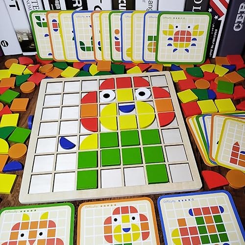 Miniatura 6 de Actividades de demencia para personas mayores, 120 piezas de rompecabezas de madera a juego para ancianos, productos de Alzheimer para adultos