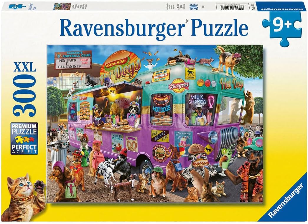 Ravensburger Hot Diggity Dogs 300 XXL Piece Jigsaw Puzzle for Kids - Every Piece is Unique, Pieces Fit Together Perfectly
