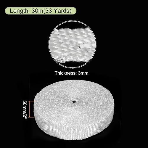 Miniatura 2 de MECCANIXITY Cinta de tela de fibra de vidrio Malla de fibra de vidrio Malla de fibra de vidrio Tejidos de fibra de vidrio Cinta de aislamiento 98.4