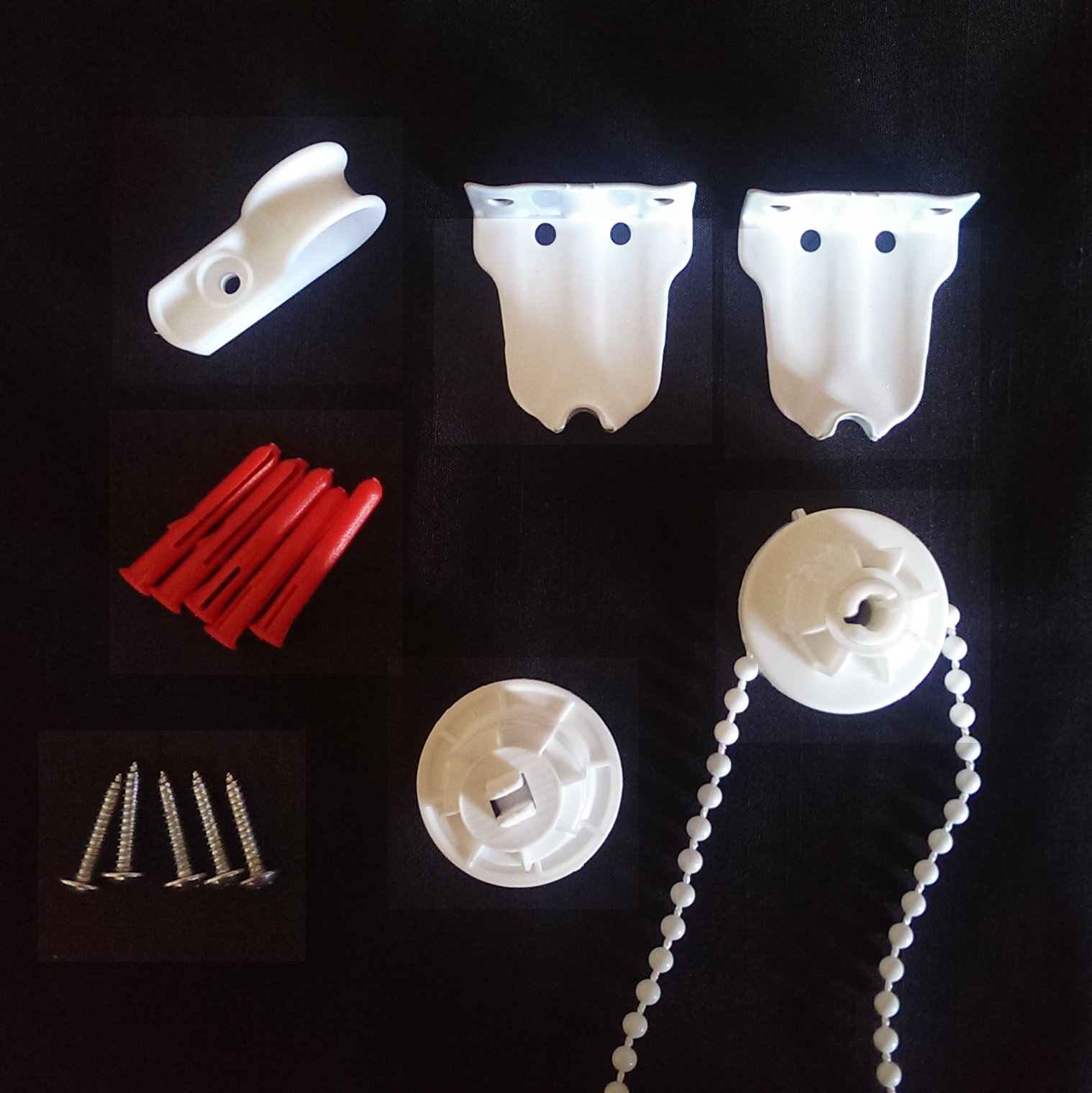 Barnes Blinds And Interiors Roller Blind Fitting Kit & Safety Kit - Fits 25mm (1") Blind Tube*Metal brackets