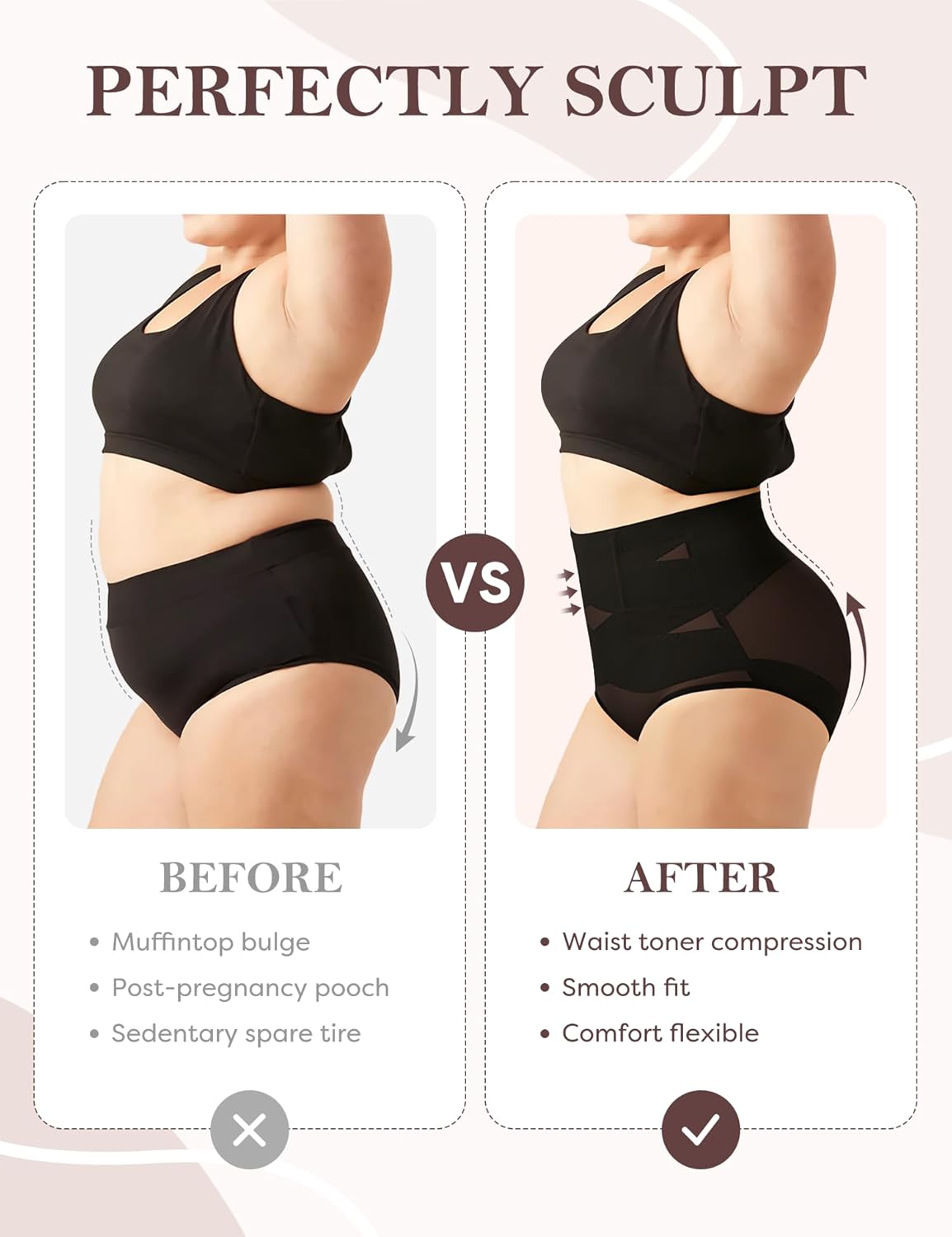 2 PCS Women's Shapewear Control Panties Tummy Control Underwear Butt Lifting Shapewear Girdle for Women - Image 6