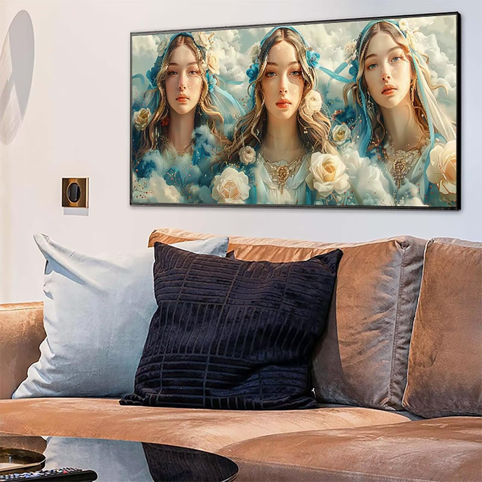 Damskie diamentowe malowanie duże 100x200cm, 5D DIY diamentowe malowanie S