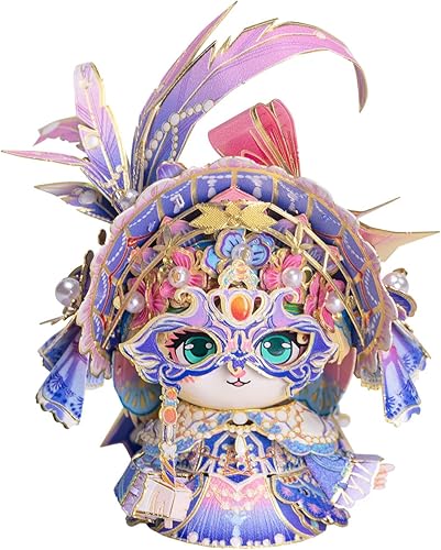 Miniatura 8 de MU Rompecabezas de metal 3D para adultos, gatito rosa, kit de modelo de barco Titanic, construcción en miniatura, regalo de amor, decoración del