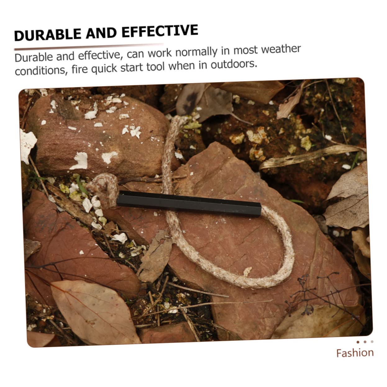 Sosoport 18pièces Corde Allumage Cire pour Camping Et BBQ Équipement De Survie Extérieure Pratique Et Portable Sécurisée