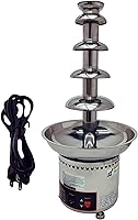 Vista 9 de Máquina de fuente de chocolate para fiesta, 4 niveles, acero inoxidable, fuente de chocolate caliente, fuente de cascada, fuente de fondue