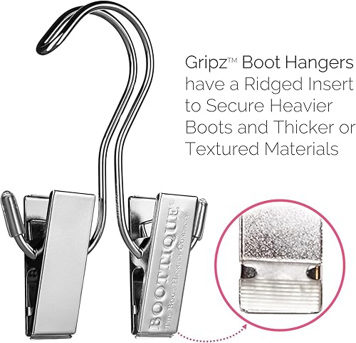 Miniatura 2 de Estante para botas, corto (35 pulgadas). Estantes para botas y ropa. Cabe en la mayoría de los armarios (Incluye 6 ganchos para botas)