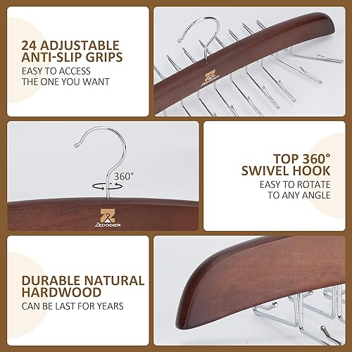 Miniatura 5 de ZEDODIER Perchas para camisetas sin mangas, paquete de 2 organizadores de brasieres para armario, capacidad de almacenamiento de 48 unidades,