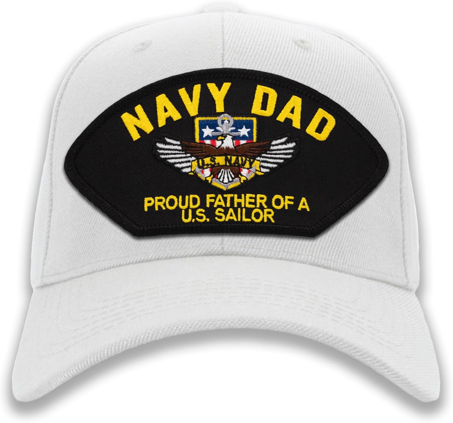 Navy Dad - Proud Father of a US Sailor Hat - Ball Cap or Mesh-Back Trucker Hat