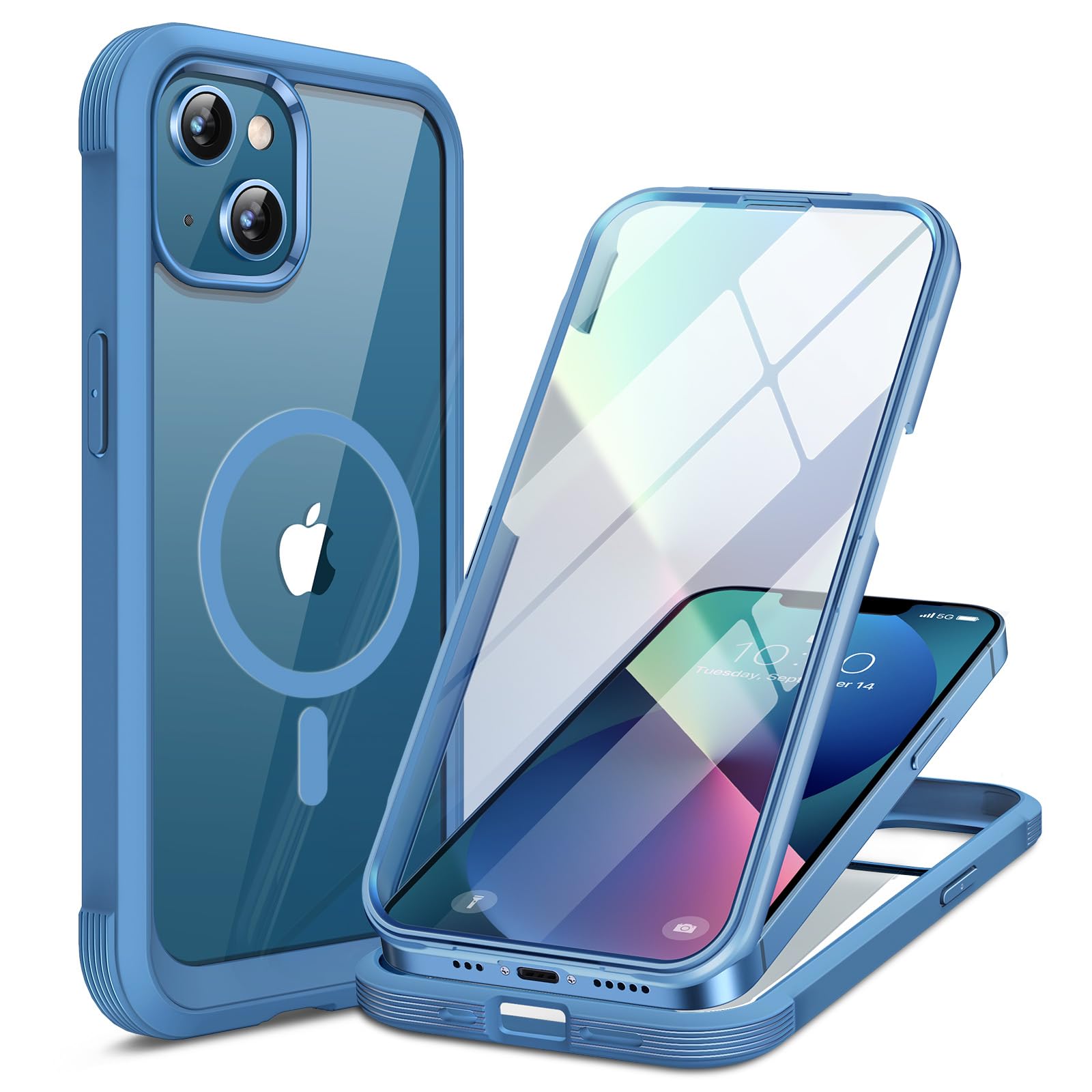 Miracase Magnetic Case for iPhone 17 Case, [Bubble Free] Built-in Glass Screen Protector+ [New Camera Control Button], Full Body Bumper Compatible with MagSafe, Drop Proof 17 Cover,6.3-inch (Black) — view 182