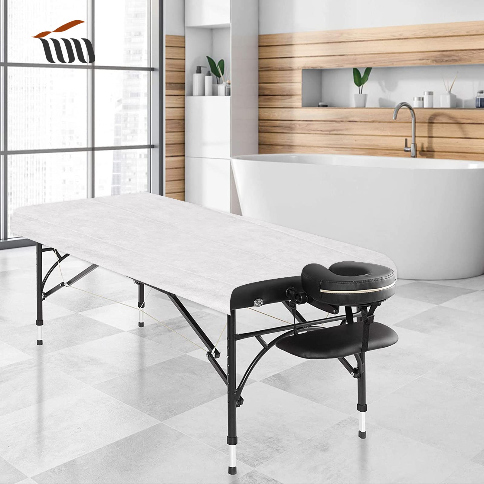 Sábanas Desechables TNT Engrosados 80x180cm para Camilla Masaje Belleza Tatuaje SPA