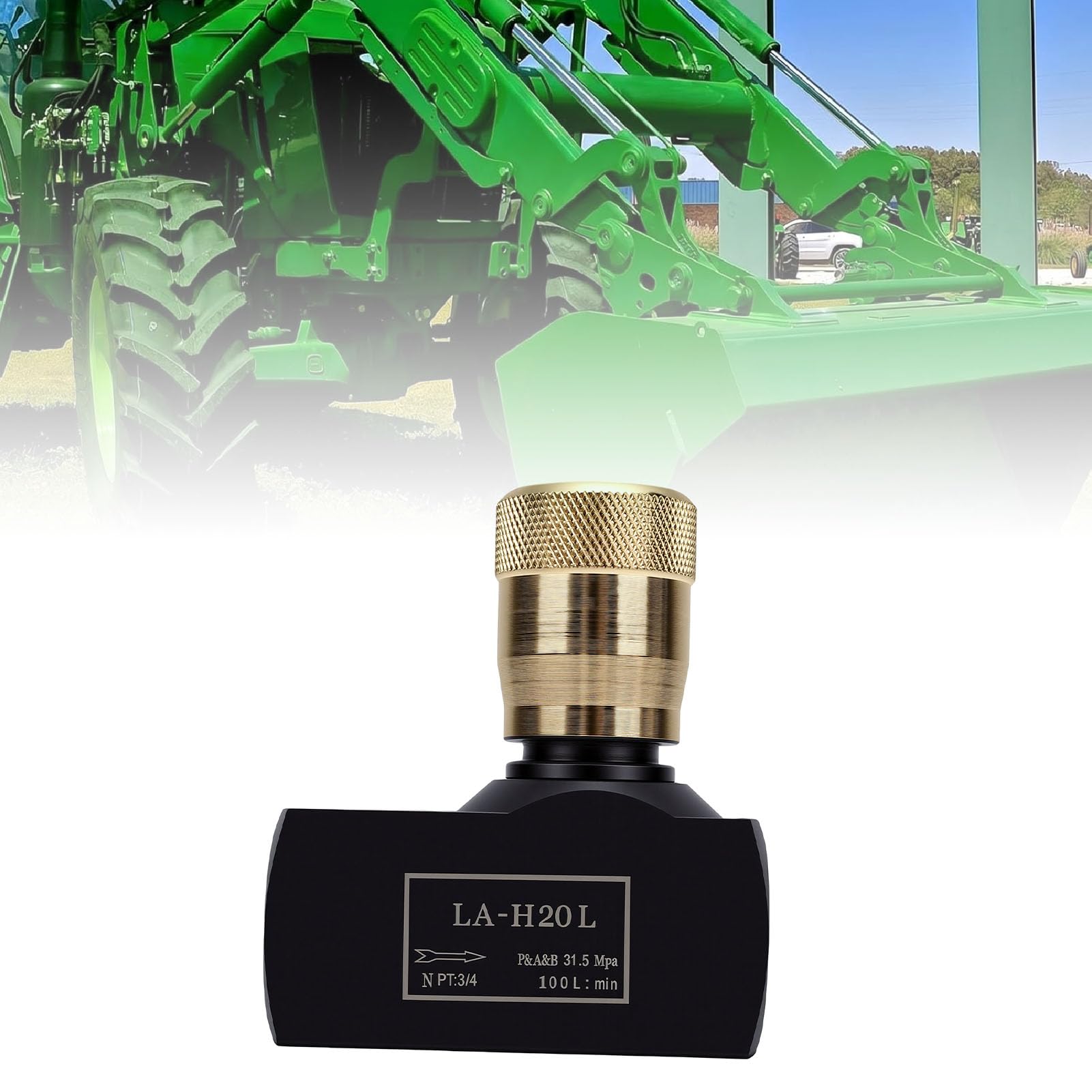 Válvula de Control de Flujo Hidráulico NPT de 3/4 de Pulgada de Acero Al