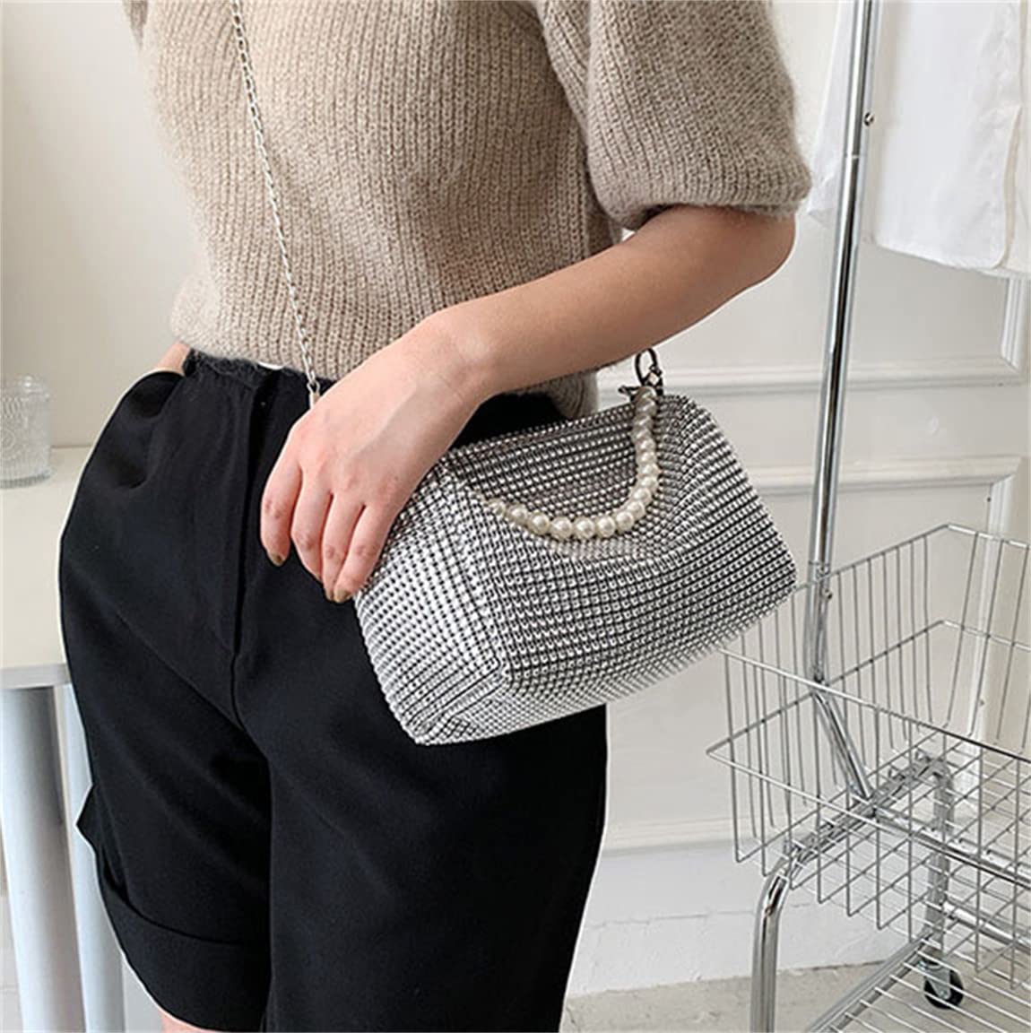 パーティバック　ラインストーン 楽天市場】A016863豪華パーティーバッグ ストーンBAG クラッチ